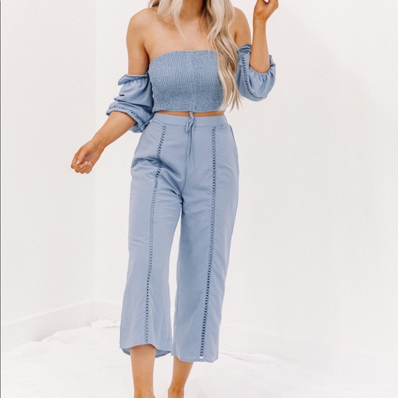Blue Top/Bottom Set - Picture 1 of 9